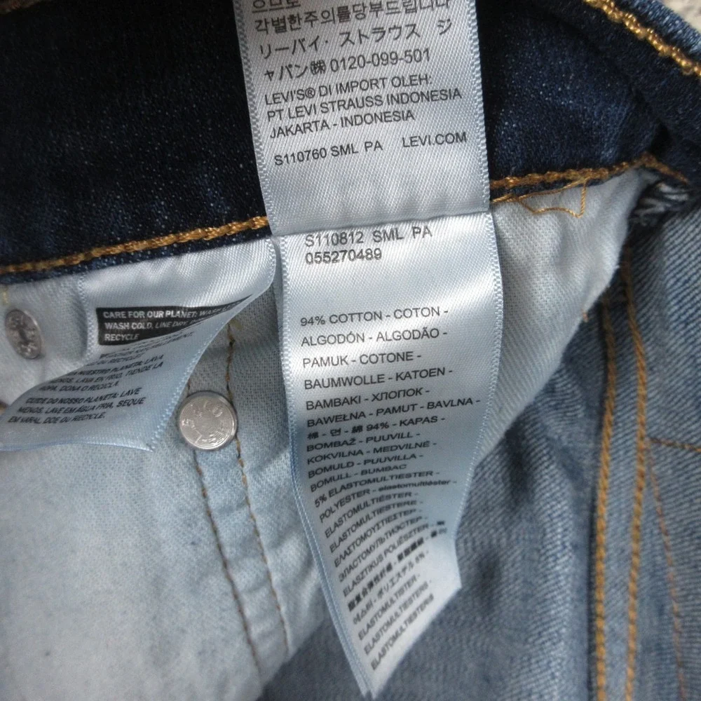 Levis Jeans Mens 30x30 Blue 527 Slim Bootcut Western Cowboy Rodeo Denim Pants